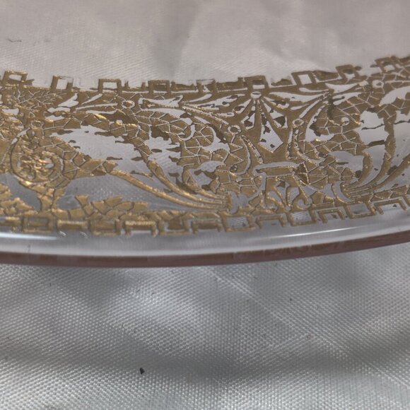 Pink Depression Glass Tidbit Display for desserts Hors d'oeuvres Finger sandwich - Picture 5 of 6